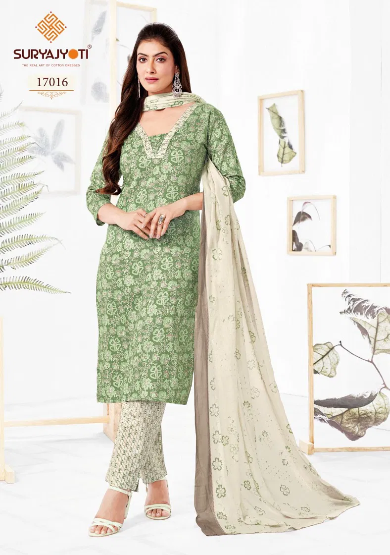 Zion Cotton Vol 17 By Suryajyoti Cotton Printed Readymade Dress Wholesale Shop In Surat
